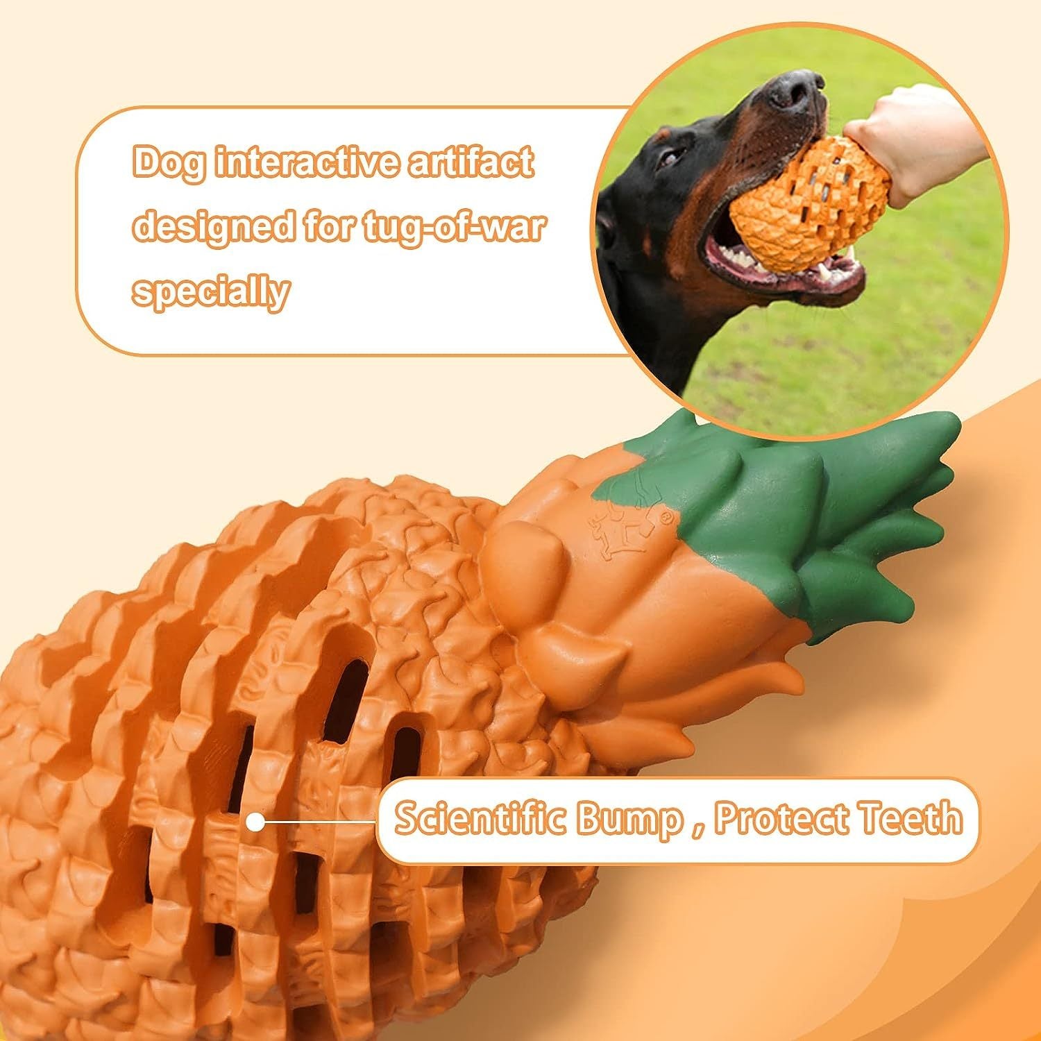 Pineapple Indestructible Chew Toy – Built for Tough Chewers