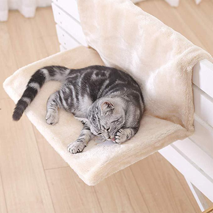 Elevated Cat Hammock Bed – Breathable Mesh, Removable Cover, Sturdy Frame