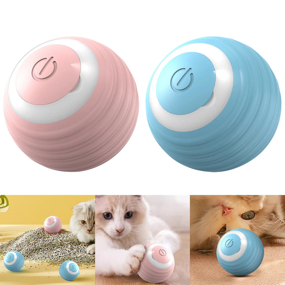 Automatic Moving Bouncing Rolling Ball – Smart Interactive Cat Toy for Indoor Cats