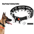 Heavy-Duty Spike Training Chain Collar — Strong Control & Bold Style