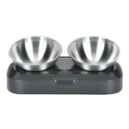 Stainless Steel Double Feeding Bowl with Stand – Easy-Clean Pet Feeder