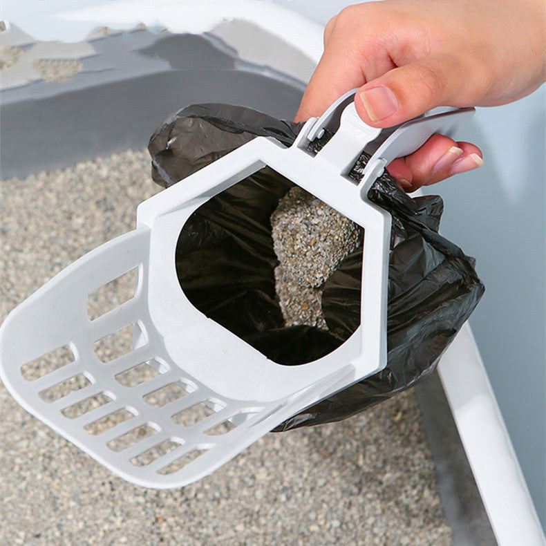 Self-Cleaning Cat Litter Scoop – Hygienic, One-Handed Operation for Easy Waste Removal