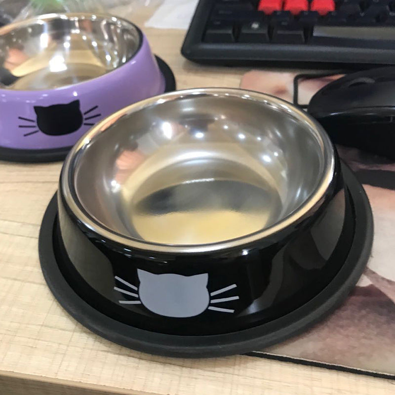 Classic Stainless Steel Pet Bowl – Durable, Odor-Free & Healthy