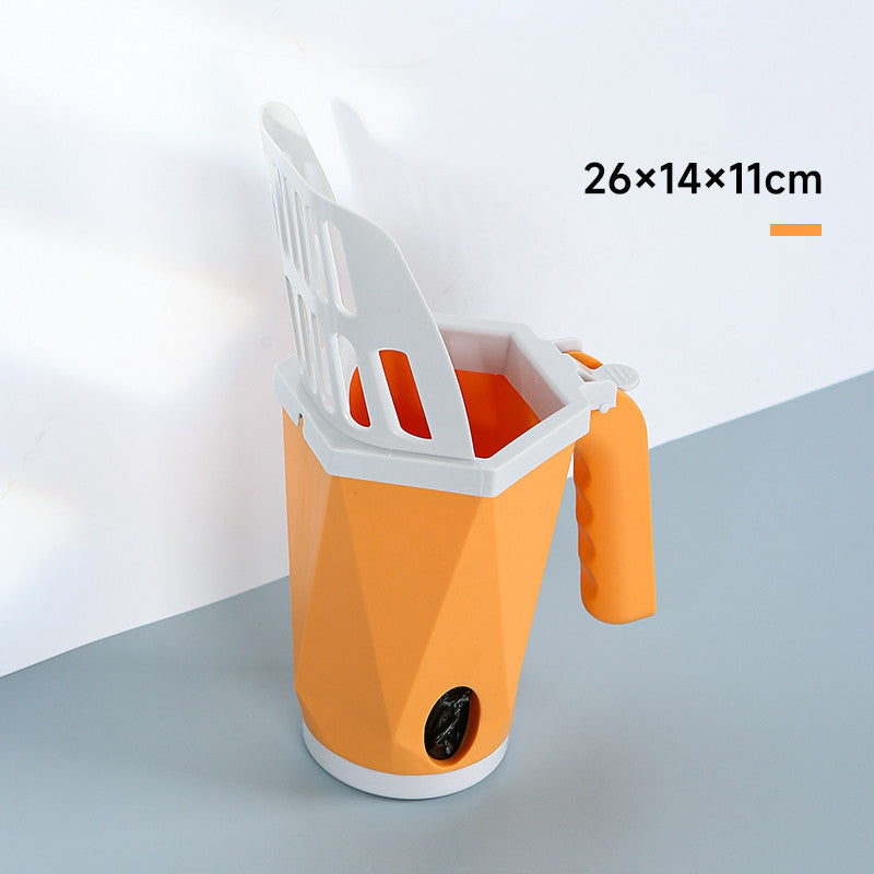 Self-Cleaning Cat Litter Scoop – Hygienic, One-Handed Operation for Easy Waste Removal