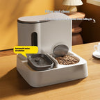 Automatic Pet Feeder & Water Dispenser | Integrated Double Bowls for Cats & Small Dogs