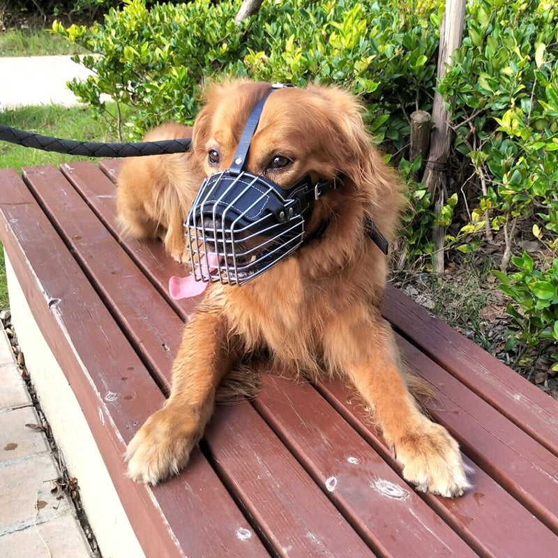 Soft Basket Rubber Dog Muzzle – Adjustable Anti-Bite Control