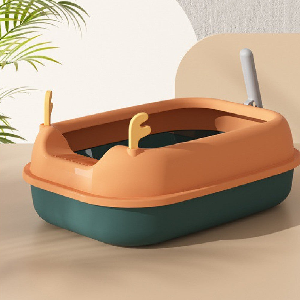 Removable Cat Litter Basin – Easy Clean, Anti‐Splash Design