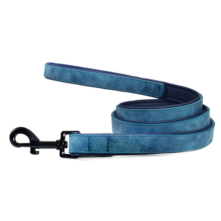 Pull-Resistant Leather Dog Leash – Tough & Stylish Control