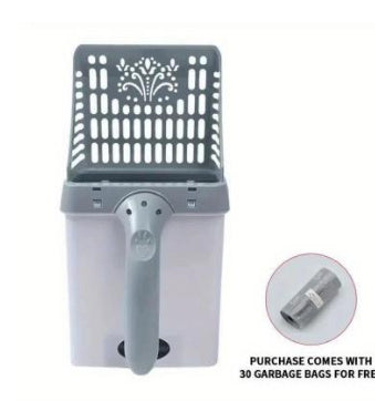 Neater Litter Genie Scooper – Mess-Free Cat Litter Sifter with Extra Waste Bags