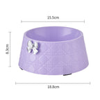 Bowknot Diamond Pet Feeding Bowl – Sweet & Stylish Feeder for Puppies & Cat