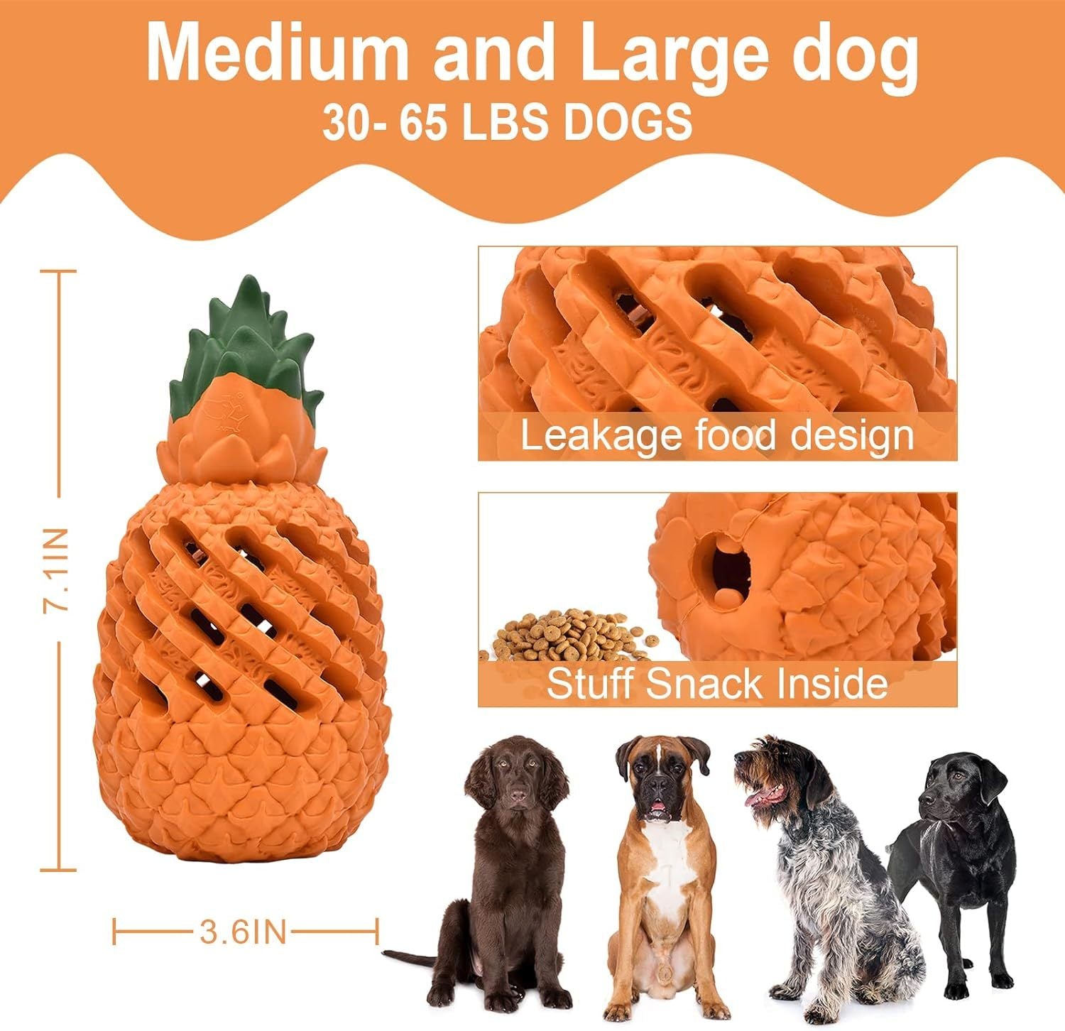 Pineapple Indestructible Chew Toy – Built for Tough Chewers