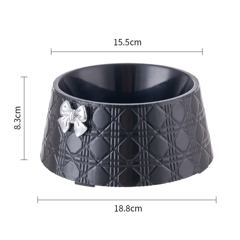 Bowknot Diamond Pet Feeding Bowl – Sweet & Stylish Feeder for Puppies & Cat