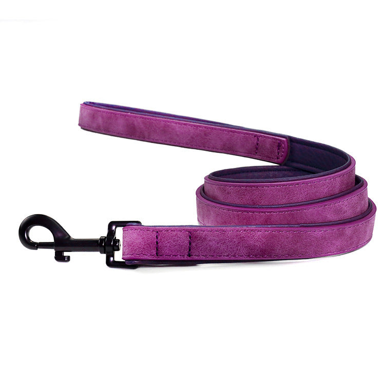 Pull-Resistant Leather Dog Leash – Tough & Stylish Control