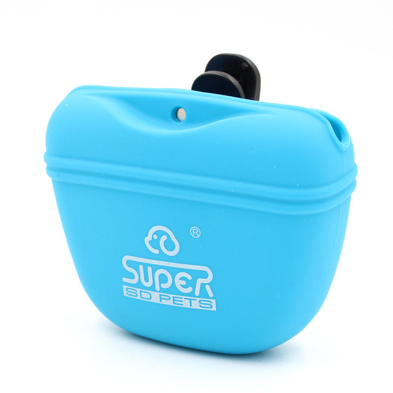 Premium Silicone Dog Training Treat Bag – Portable, Leak-Proof, Eco-Friendly Pouch for Wet & Dry Food – Magnetic Closure with Belt Clip