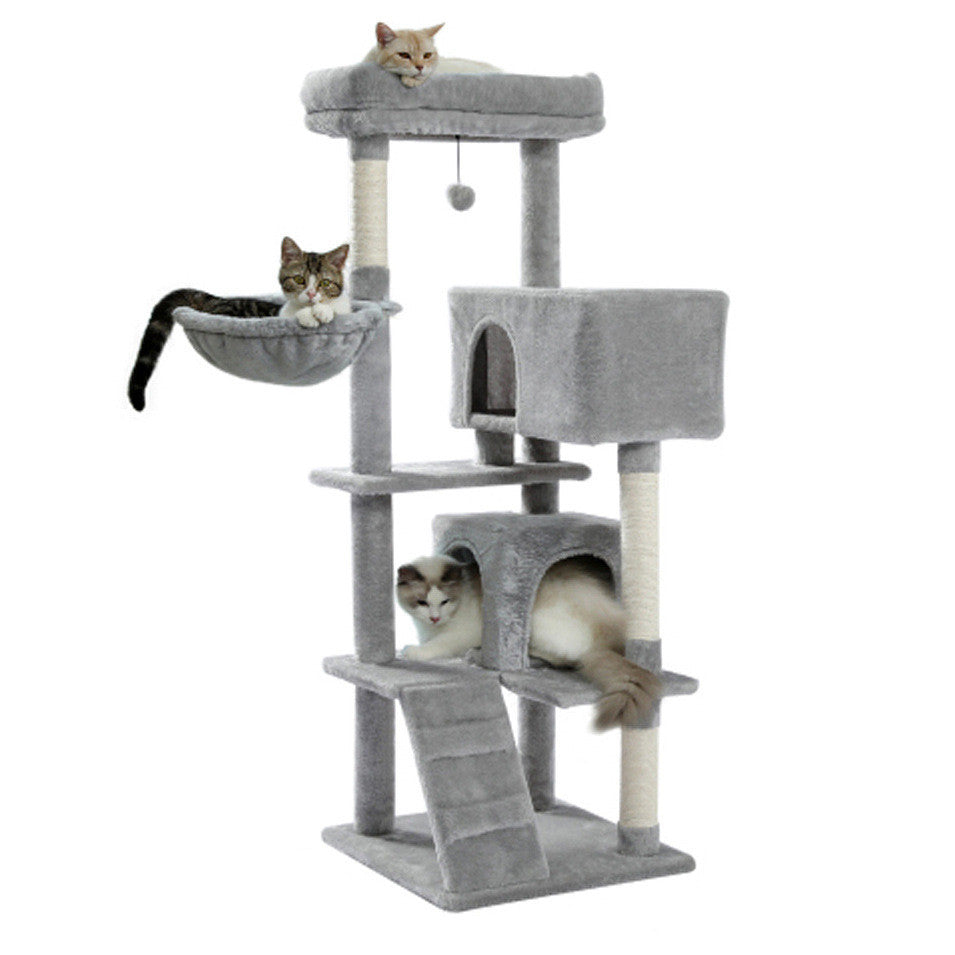 Multi-Level Cat Climbing Tower – Scratching Posts & Perches for Indoor Cats