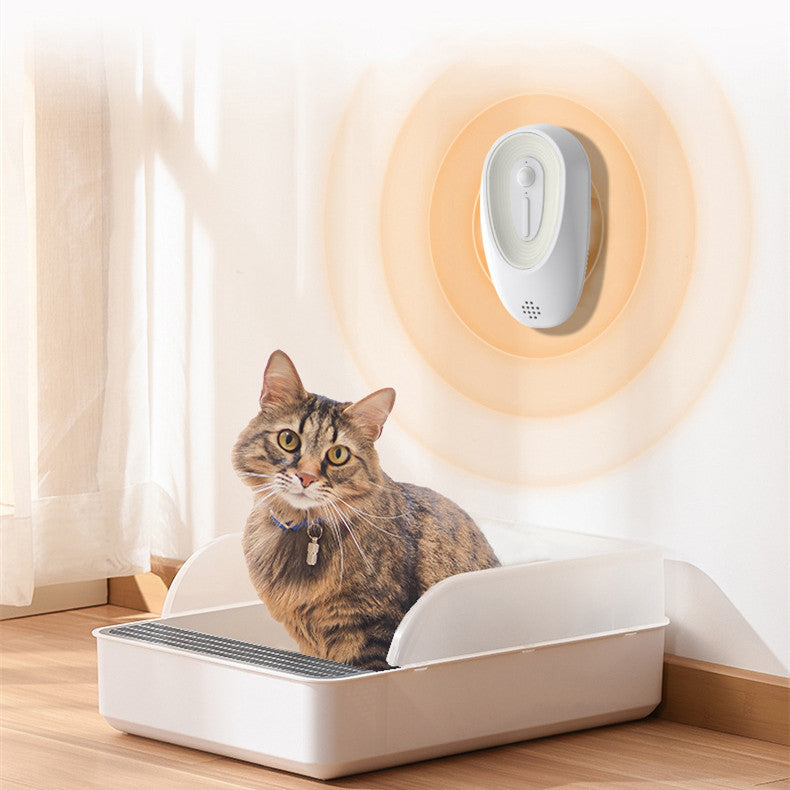 USB Rechargeable Pet Odor Purifier – Compact Cat Litter Box Deodorizer
