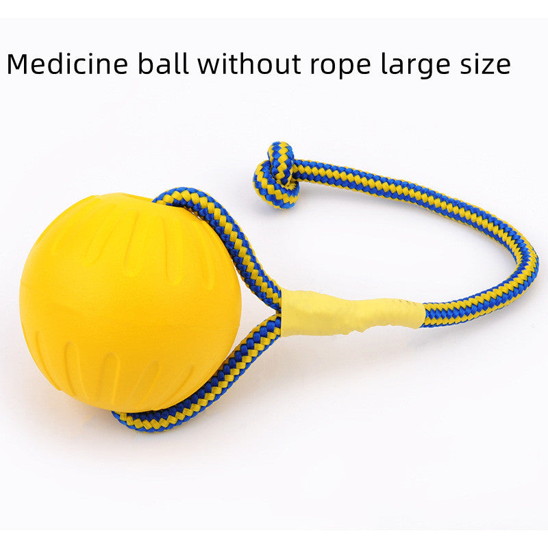 EVA Floating Dog Training Ball with Rope | Bite-Resistant Chew Toy for Puppies & Medium Dogs