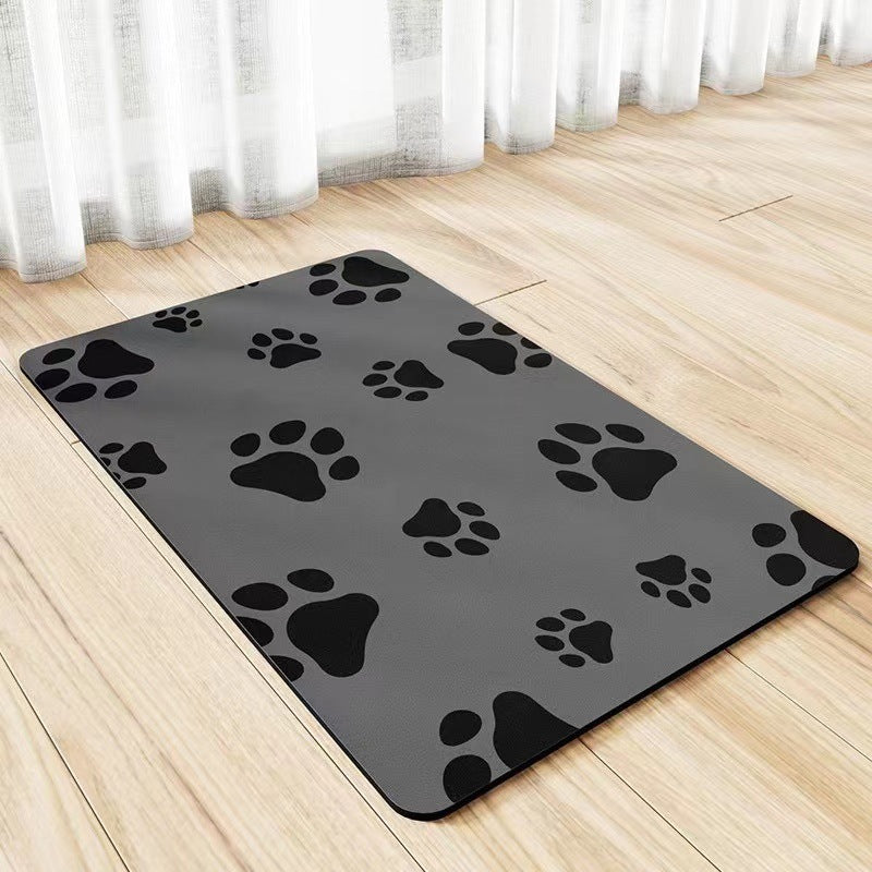 Quick-Dry Diatom Floor Mat – Spill-Proof & Waterproof Pet Placemat