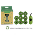Fragrance Degradable Pet Garbage Bags with Dispenser | Eco-Friendly Poop Bags for Dogs and Cats