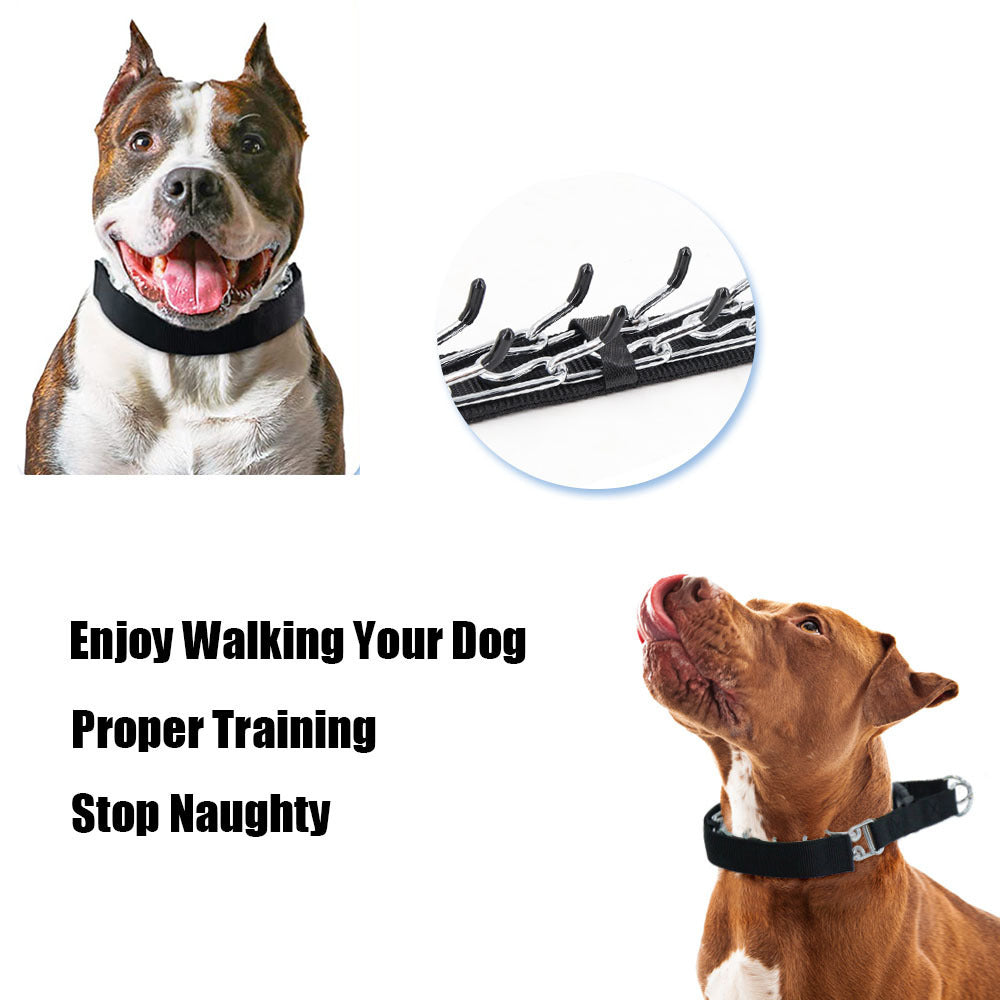 Heavy-Duty Spike Training Chain Collar — Strong Control & Bold Style