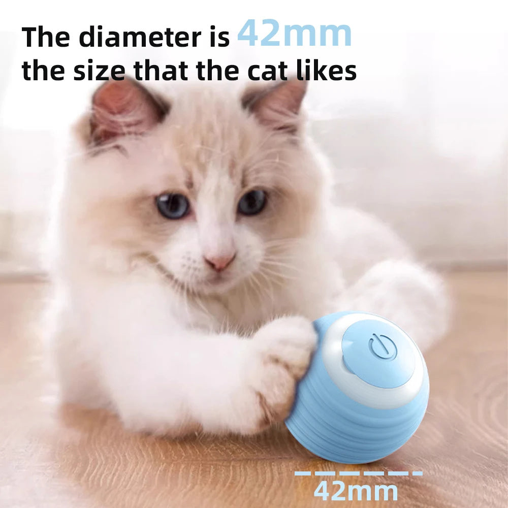 Smart Sensing Interactive Cat Ball Toy – USB Rechargeable, LED Lights