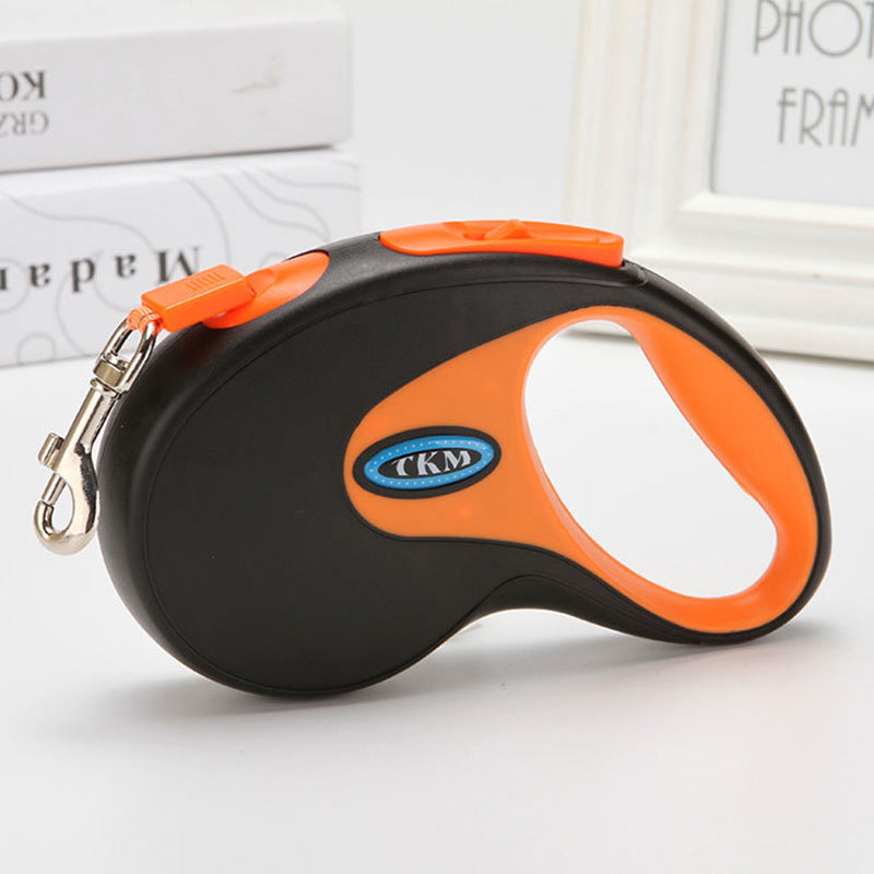 Heavy-Duty Retractable Dog Leash – 16ft Tangle-Free Nylon Tape with Ergonomic Handle – Ideal for Small to Medium Dogs