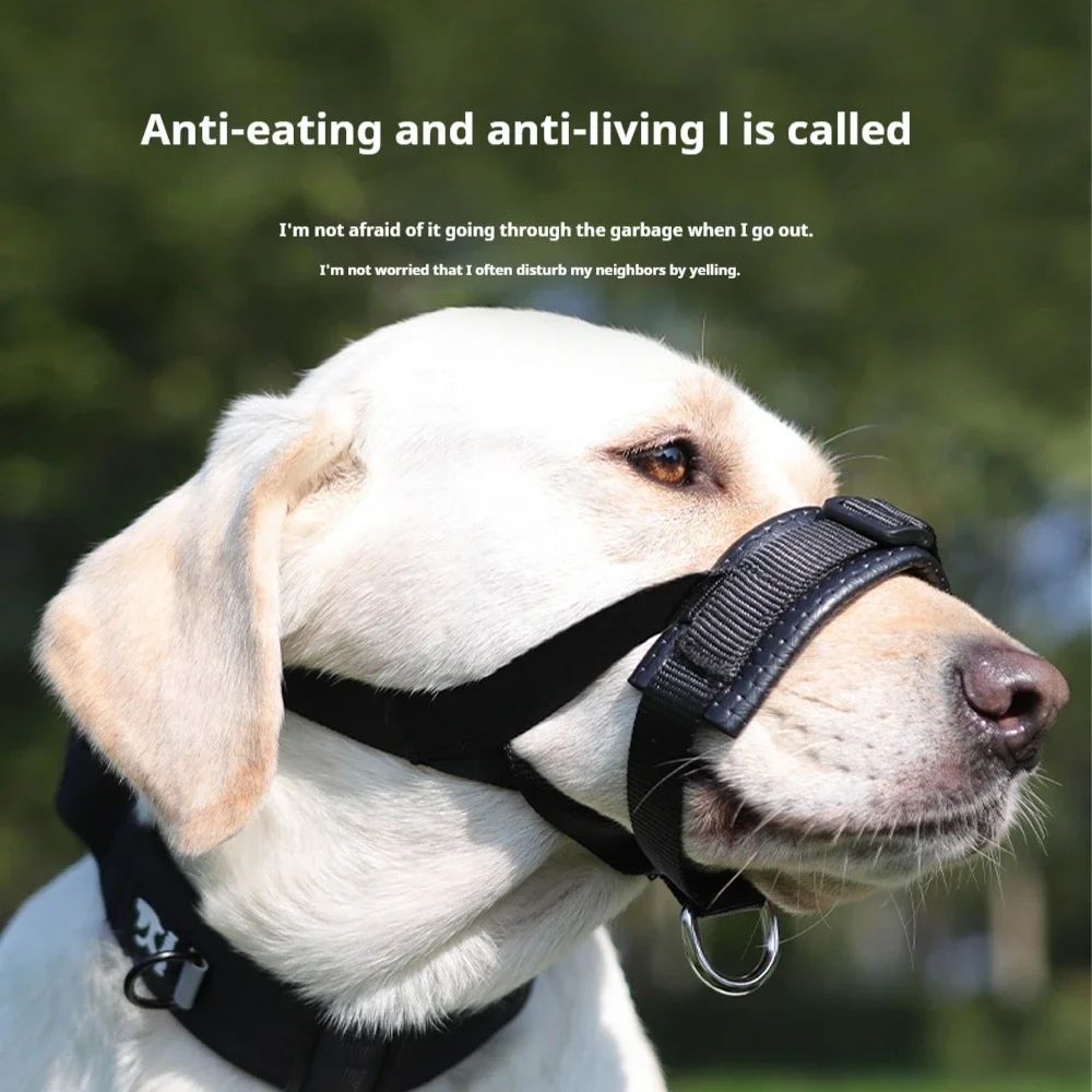 Soft Foam Anti-Bite Dog Muzzle – Adjustable, Comfortable Control