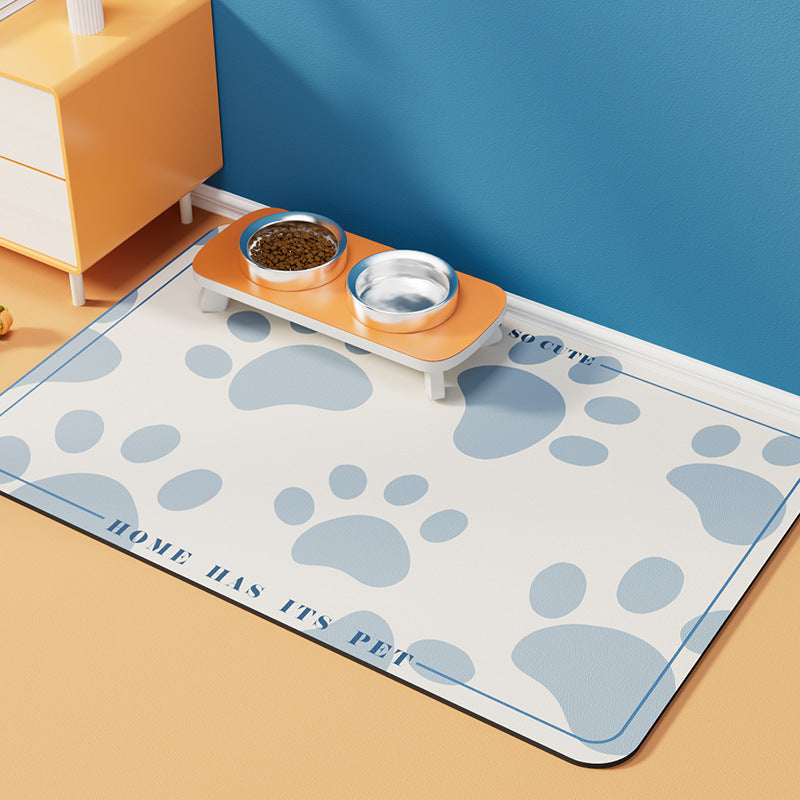Quick-Dry Diatom Floor Mat – Spill-Proof & Waterproof Pet Placemat