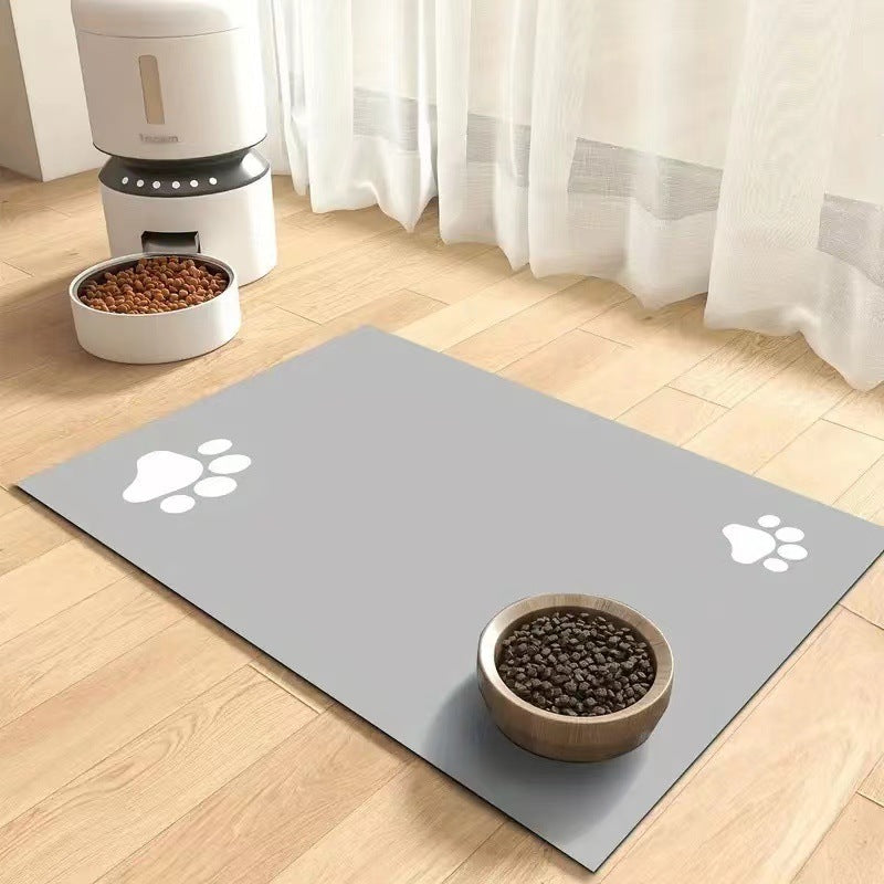 Quick-Dry Diatom Floor Mat – Spill-Proof & Waterproof Pet Placemat