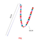 Interactive Plush Cat Wand Toy – Colorful Teaser Stick for Cats & Kittens – Engaging Playtime with Cute Shapes & Vibrant Colors