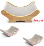 U-Shaped Bed Cat Toy with Paw Grinder – Eco-Friendly Corrugated Cardboard,