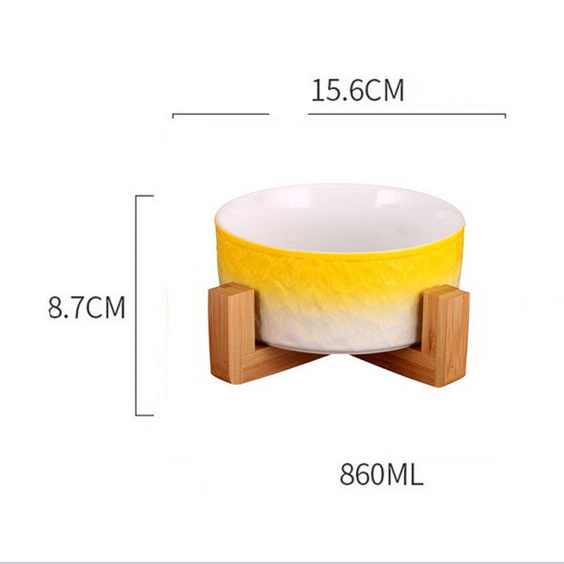 Elegant Ceramic Pet Bowl – Stylish Feeding for Cats & Dogs