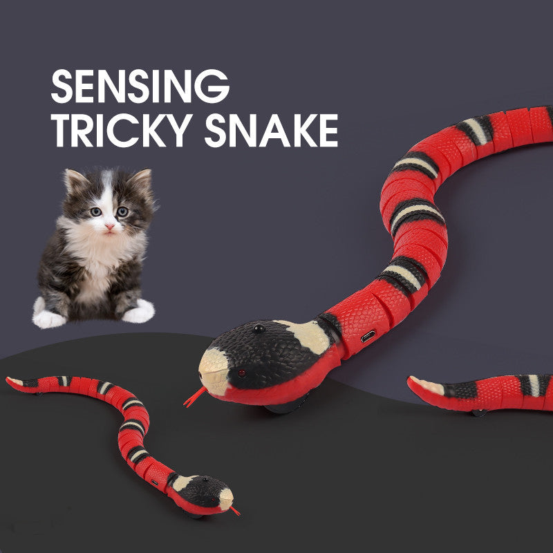 Smart Sensing Interactive Cat Snake Toy – USB Rechargeable, Realistic Movement
