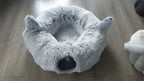 Winter Warm Plush Cat Tunnel Bed – Foldable, Cozy Hideaway for Cats & Small Pets