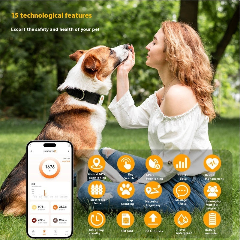 Pet GPS Global Locator & Health Monitor – Track, Protect, Love