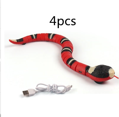Smart Sensing Interactive Cat Snake Toy – USB Rechargeable, Realistic Movement