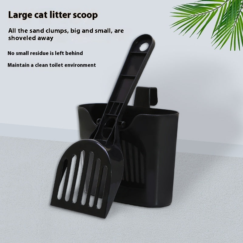 Mesh Cat Litter Scoop with Lengthened Handle – Stainless Steel, Non-Stick, Ergonomic Design