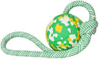 Rubber Ball & Rope Interactive Dog Toy – Fetch • Tug • Chew Fun