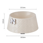 Bowknot Diamond Pet Feeding Bowl – Sweet & Stylish Feeder for Puppies & Cat