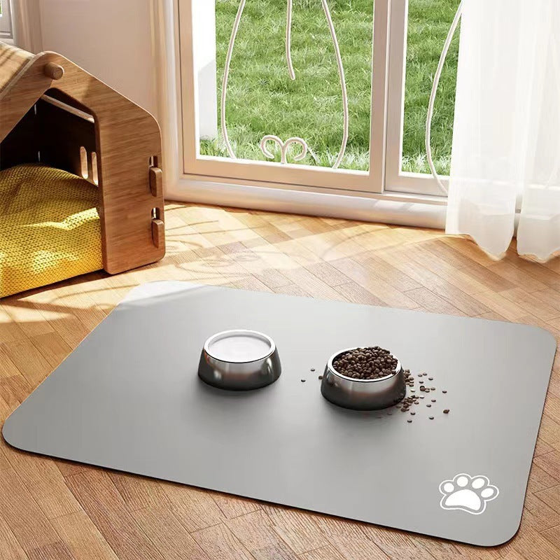 Quick-Dry Diatom Floor Mat – Spill-Proof & Waterproof Pet Placemat