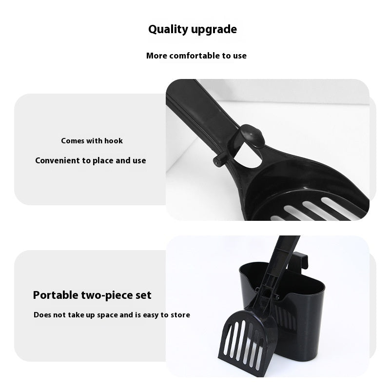 Mesh Cat Litter Scoop with Lengthened Handle – Stainless Steel, Non-Stick, Ergonomic Design