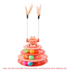 Indoor Cat Toy Bundle – Interactive Puzzle Toy + Rolling Ball