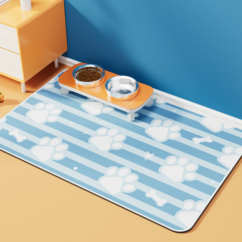 Quick-Dry Diatom Floor Mat – Spill-Proof & Waterproof Pet Placemat