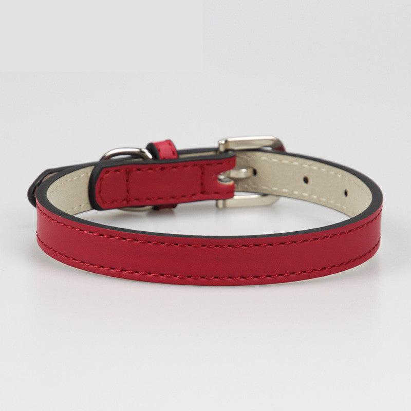 Leather Teddy Collar for Small & Medium Dogs – Soft, Stylish, Secure