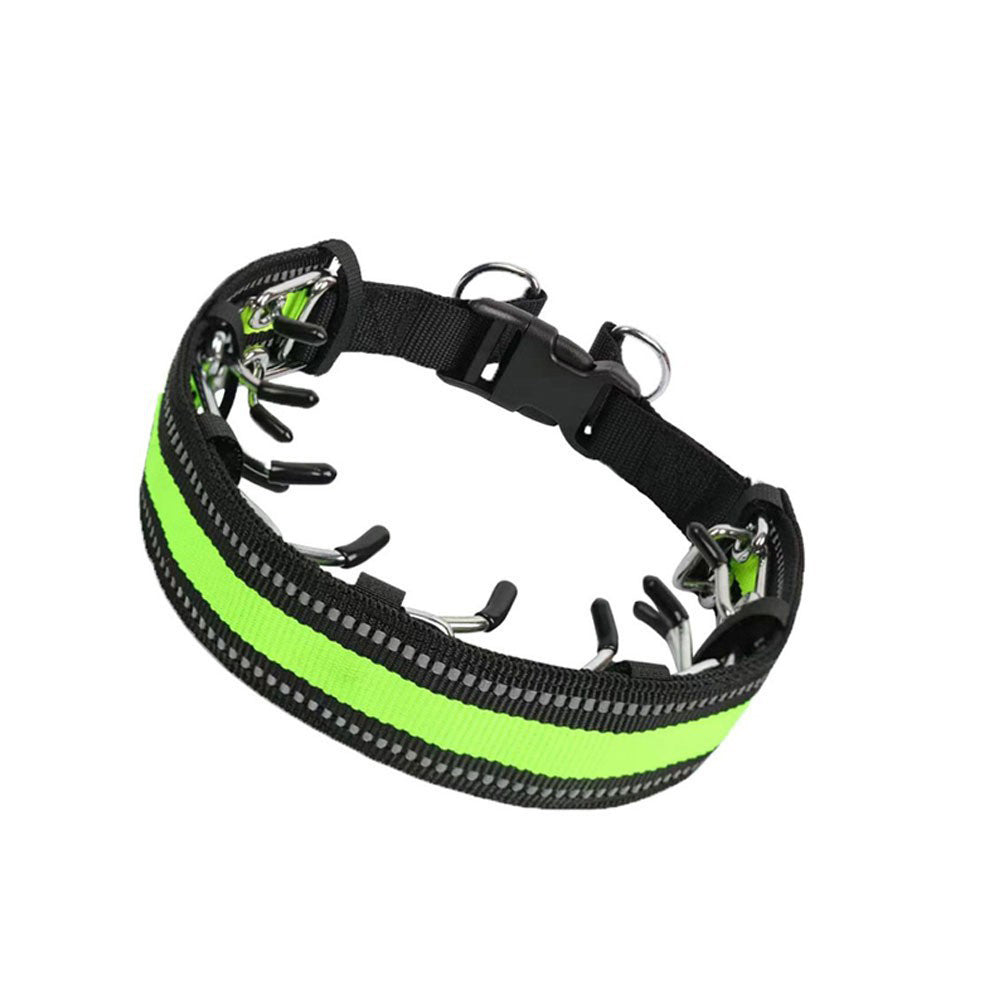 Heavy-Duty Spike Training Chain Collar — Strong Control & Bold Style