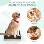 Dog Nail Scratch Board with Treat Box | Interactive Nail Trimming Toy for All Dog Sizes | Durable Wood Design