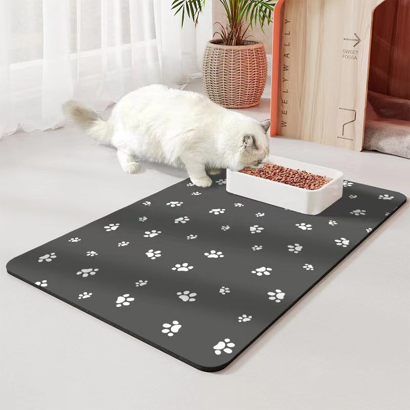 Quick-Dry Diatom Floor Mat – Spill-Proof & Waterproof Pet Placemat