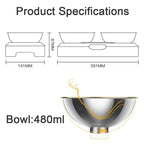 Stainless Steel Double Feeding Bowl with Stand – Easy-Clean Pet Feeder