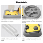 Tilted Comfort Pet Feeder + Bottle Set – Gentle Neck Design for Cats & Dogs