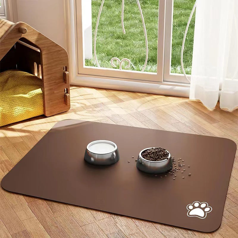Quick-Dry Diatom Floor Mat – Spill-Proof & Waterproof Pet Placemat
